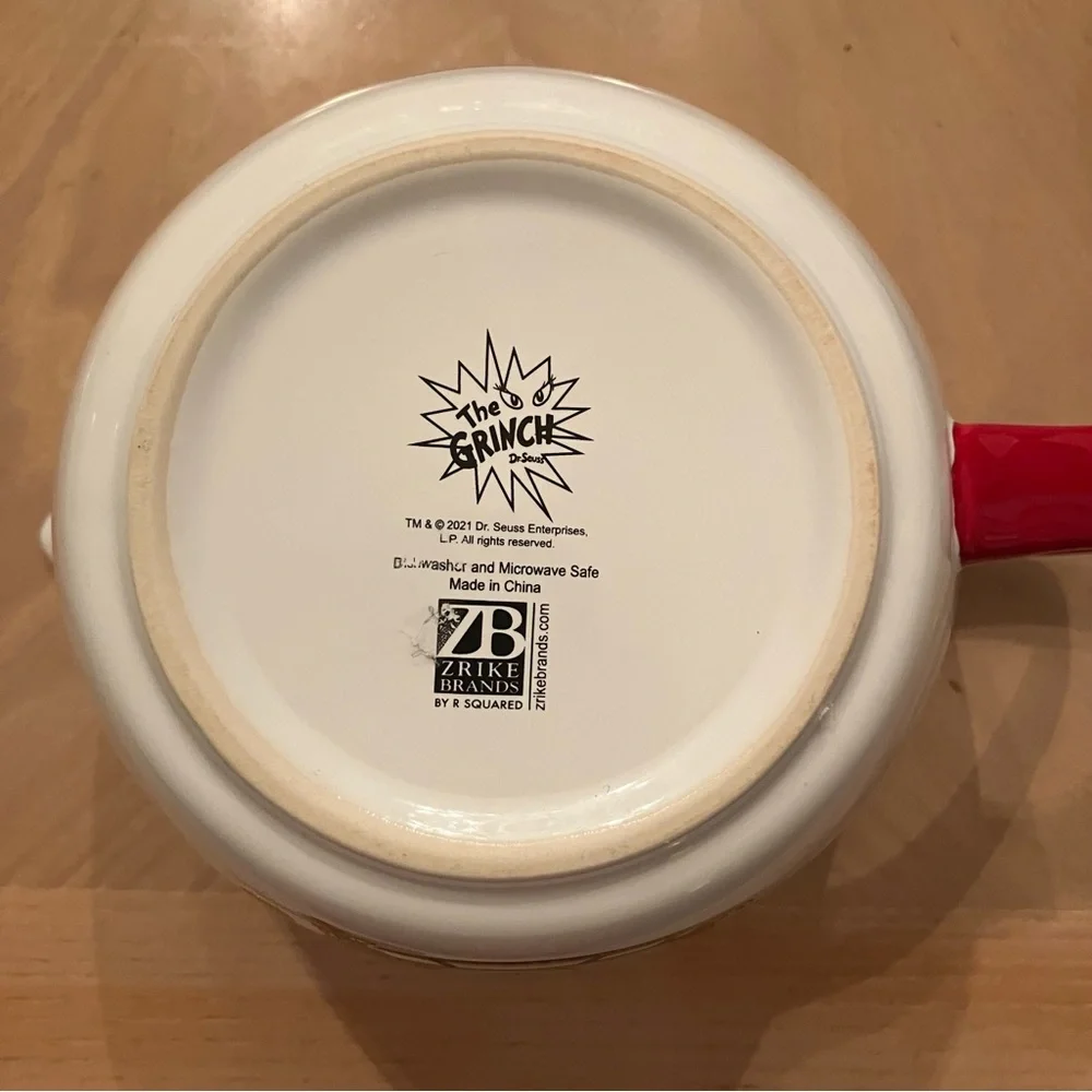 DR SEUSS The Grinch Christmas Mixing Bowl Zrike NEW NWOT